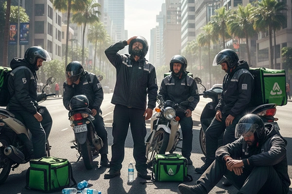 Delivery Riders Suffer as Heat waves Expose Critical Workplace Safety Gaps